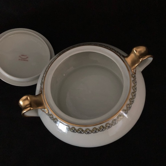 Haviland Limoges & Co Sugar & Creamer - Gold Accents - France - Picture 5 of 11